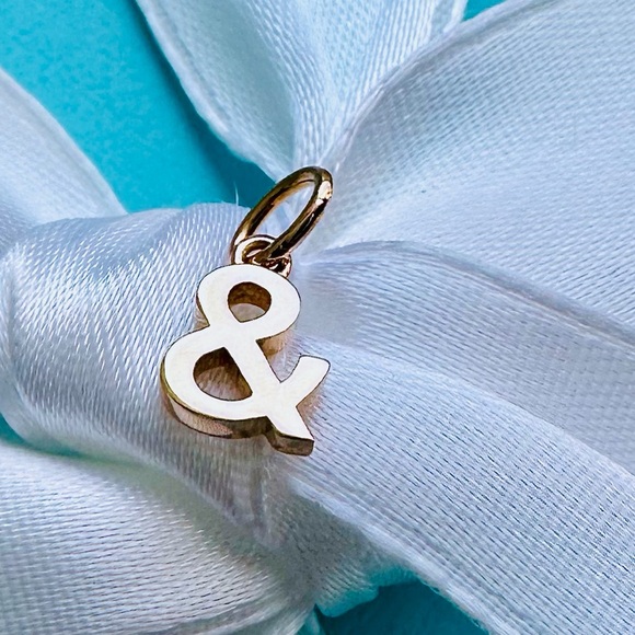 Tiffany & Co 18k Rose Gold Ampersand Charm Pendant